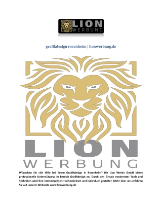 grafikdesign rosenheim | lionwerbung.de
