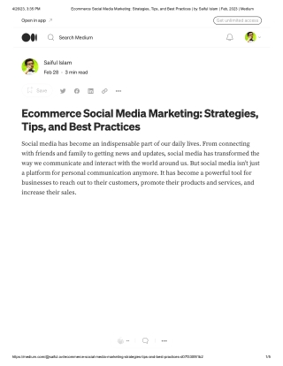Ecommerce Lead Collection_ A Comprehensive Guide _ by Saiful Islam _ Feb, 2023 _ Medium