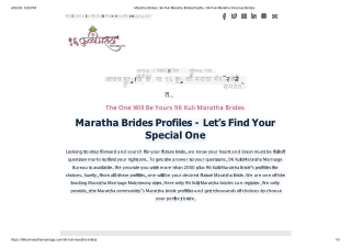 96kulimarathamarriage, Maratha Brides Profiles - Let’s Find Your Special One