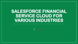 DIFFERENT SECTORS ARE UTILIZING SALESFORCE SERVICES CLOUD CONSULTING