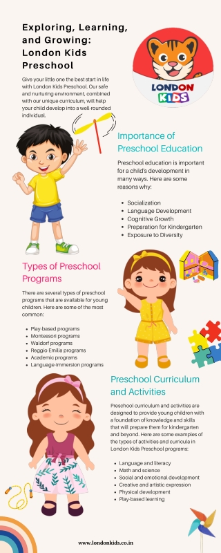 Exploring, Learning, and Growing London Kids Preschool