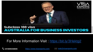 Subclass 188 visa Australia for Business Investors
