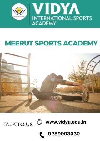 Start your exciting journey with this Sports Academy