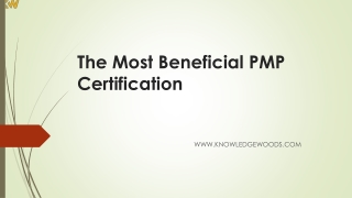 The Most Beneficial PMP Certification12