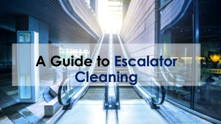 A Guide to Escalator Cleaning Machine