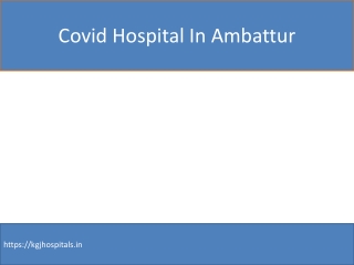 Covid Hospital In Ambattur