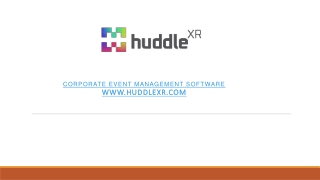 Find the best Corporate Event Management Software at HuddleXR