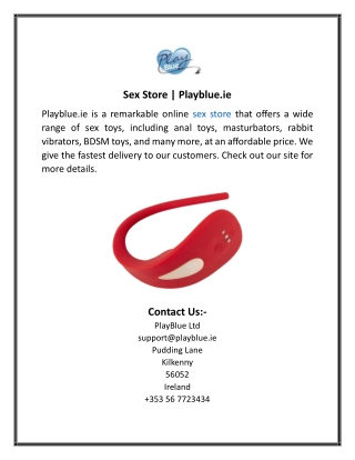 Sex Store Playblue.ie