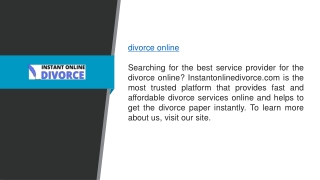 Divorce Online Instantonlinedivorce.com