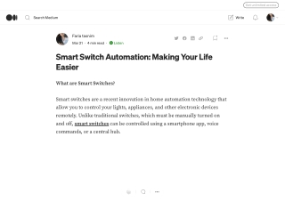 Smart Switch Automation_ Making Your Life Easier _ by Faria tasnim _ Mar, 2023 _ Medium