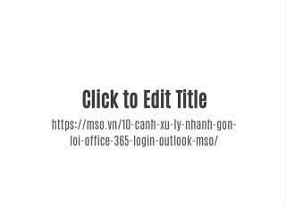Office 365 Login Outlook MSO