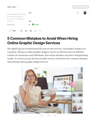 5 Common Mistakes to Avoid When Hiring Online Graphic Design Services