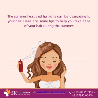 Summer Hair Care Tips | Hair Care Clinic in Sarjapur Road | SK Truderma