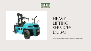 heavy lifting services dubai