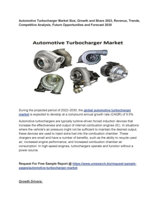 Automotive Turbocharger Market