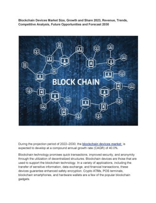 Blockchain Devices Market