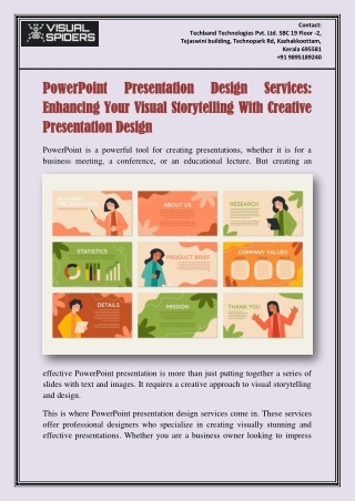 PowerPoint Presentation Design Services Enhancing Your Visual Storytelling