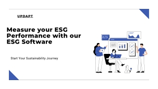 Start Your ESG journey with Updapt