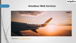 Amadeus Web Services