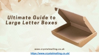 Ultimate Guide to Large Letter Boxes - Crystal Mailing