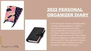 2023 Personal Organizer Diary