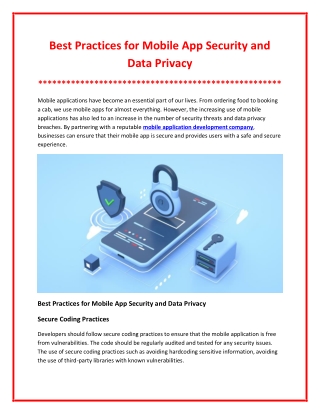 Essential Guidelines for Maintaining Mobile App Security and Data Privacy