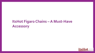 ItsHot Figaro Chains – A Must-Have Accessory