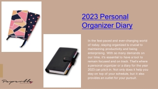 2023 Personal Organizer Diary