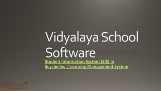 Student Information System (SIS) in Seychelles