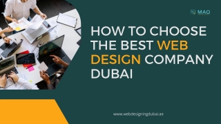 how to choose the best web design company Dubai