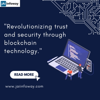 Revolutionizing trust and security through blockchain technology.