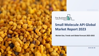 Small Molecule API Market Global Overview, Sales, Revenue, And Forecast To 2032