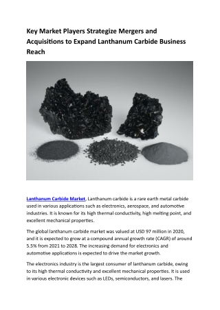 Lanthanum Carbide Market