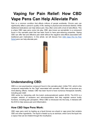 Vaping for Pain Relief_ How CBD Vape Pens Can Help Alleviate Pain (1)