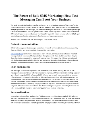 The Power of Bulk SMS Marketing_How Text Messaging Can Boost Your Business.