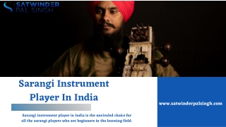 Sarangi Instrument Player In India