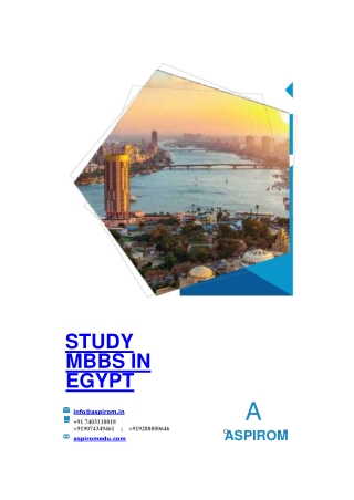 MBBS in Egypt