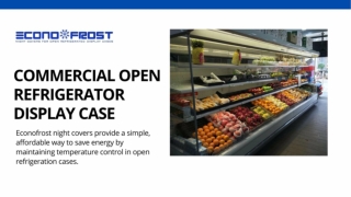 Commercial Open Refrigerator Display Case