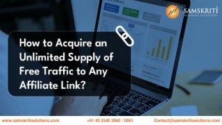 How to Acquire an Unlimited Supply of Free Traffic to Any Affiliate Link?