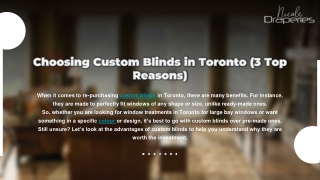 Why Choose Custom Blinds for Your Living Space?