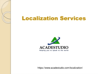 Localization services
