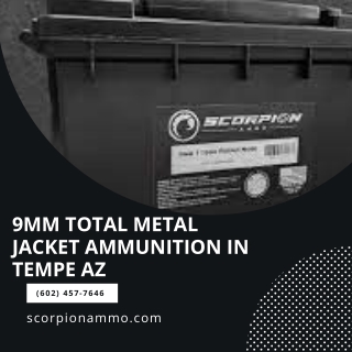 9mm Total Metal Jacket Ammunition in Tempe AZ