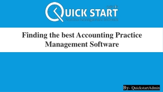 Best Online Accounting Practice Management Software – QuickstartAdmin
