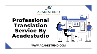Professional translation services By Acadestudio