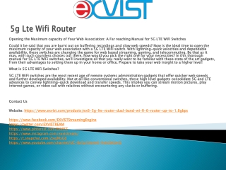 5g Lte Wifi Router