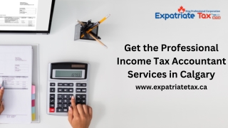 Get the Professional Income Tax Accountant Services in Calgary