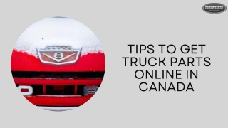 Tips To Get Truck Parts Online In Canada