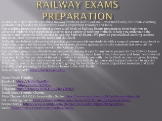 Railway Exams Preparation 2023