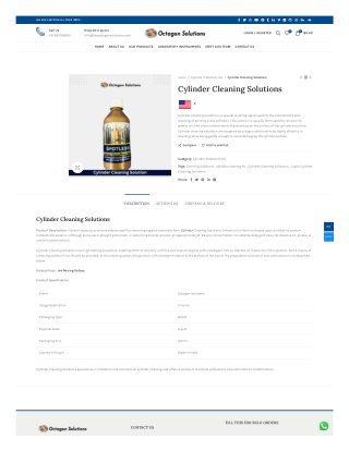 Cylinder Cleaning Solutions From Octagon Solutions