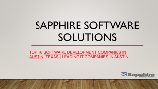 Software Development Companies in Austin